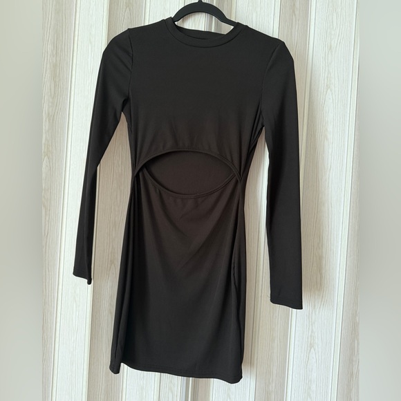 SHEIN Dresses & Skirts - Black Long Sleeve Cut Out Mini Dress